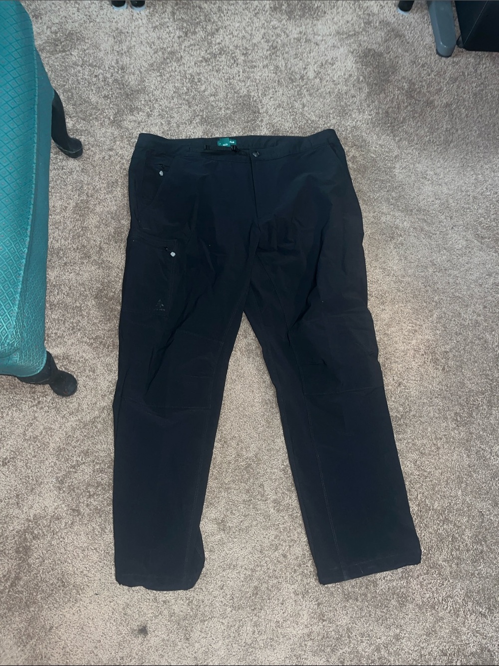 Men's Black Cargo Pants with Utility Pockets